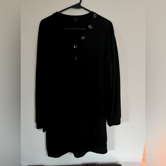 Anna-Kaci Lounge Button Tunic Dress - Picture 5 of 8